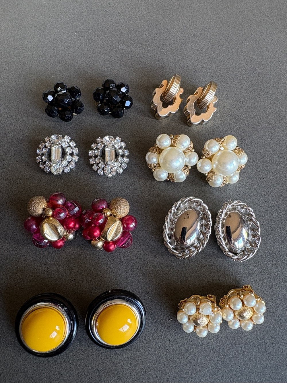 Assorted Vintage  Clip-On Earrings
